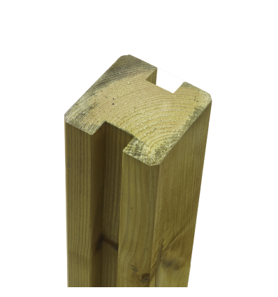 Krydsskåret profilstolpe m/2 spor - 9×9×188 cm