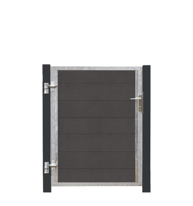 Futura Kompositlåge VI 99×127 cm cm + 16 cm gråsorte stålstolper