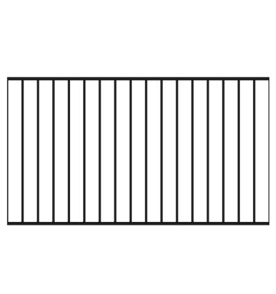 Basic Forhavehegn - 150×85 cm - Sort