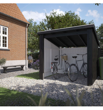 Nordic Cykelskur 5 m² - 1 modul åben
