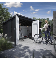 Nordic Multi Havehus 9,5 m² - 2 moduler m/dobbeltdør og lukket front 