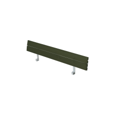 Ryglæn til Zigma Bord/Bænkesæt - 166 cm - Grøn