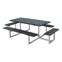Basic Bord/Bænkesæt m/2 påbygninger - 260 cm - ReTex - Grå