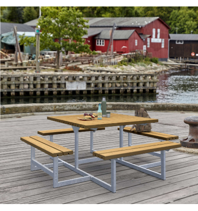Picnic Bord/Bænkesæt - 200 cm - Teak