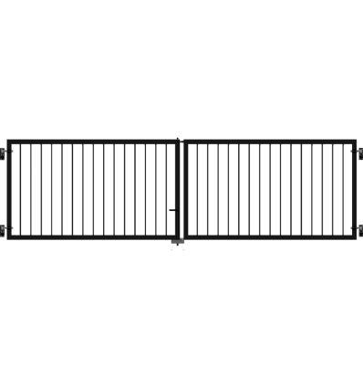 Basic Dobbeltlåge - 300×85 cm - Sort