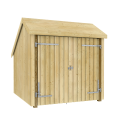Cykelskur 5,7 m² - 1 modul m/dobbeltdør 