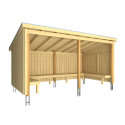 Nordic Bålhytte 9,5m2 incl. tagpap, alulister og H-fødder