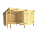 Nordic Bålhytte/Havehus 9,5m2 incl. tagpap, alulister og H-fødder