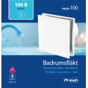 Fresh 100 standard hvid 160x160xØ100mm