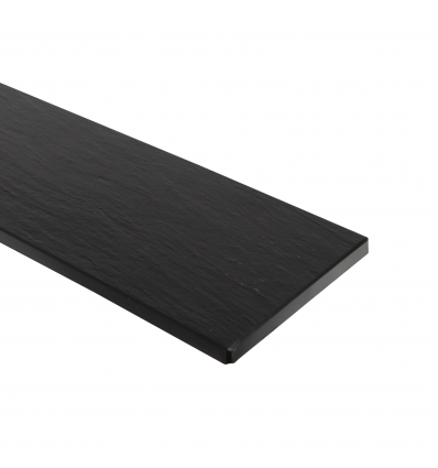 Swisspearl Sålbænk plan sort skiferstruktur