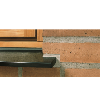 Swisspearl Sålbænk plan sort skiferstruktur