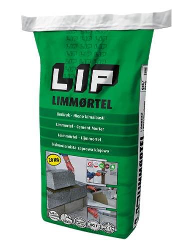 Lip Limmørtel 20Kg