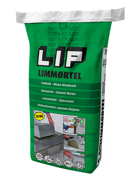 Lip Limmørtel 20Kg