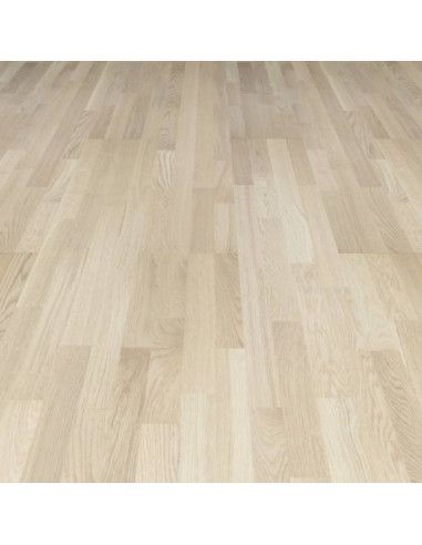 Lamelparket Eg 4-stav hvidlakeret