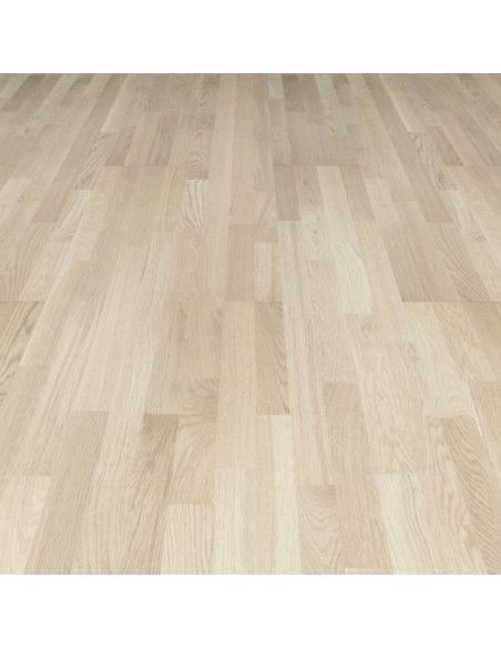 Lamelparket Eg 4-stav hvidlakeret