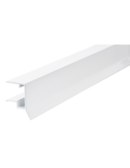 Rias Rialight Hvid Alu vandnæse, forkant t/16 mm