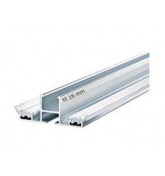 Midterprofil 16mm m/gummiliste 3000mm