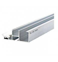 Sideprofil 16mm m/gummiliste