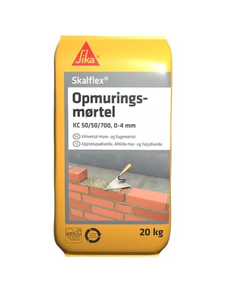 Skalflex opmuringsmørtel 20 kg.