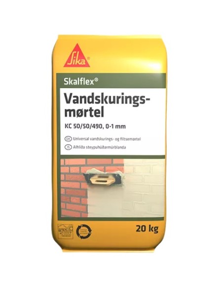 Skalflex vandskuringsmørtel 20 kg.