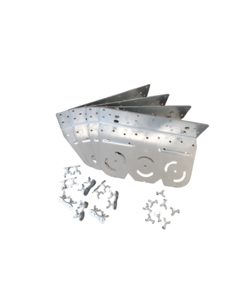 Simpson Strong-tie startbeslag til vindtrækbånd - dobbelt inkl. monteringssæt