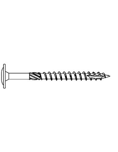 WAF træskrue 8x50mm TX40 galvaniseret