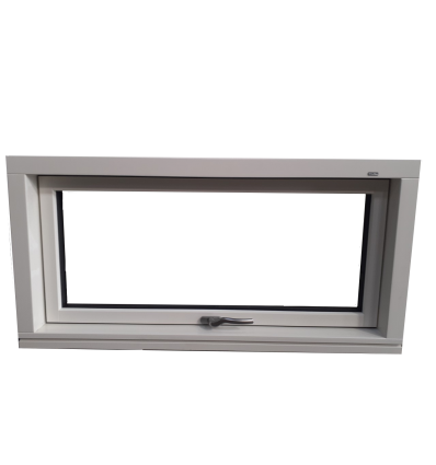 Outline topstyret vindue 99,8x49,8cm hvid 2-lags lavenergiglas