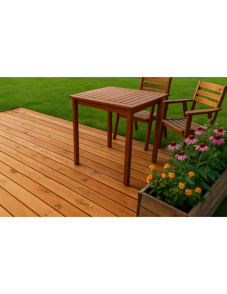 28x120mm terrassebrædder **BRUN**imprægneret NTR-AB
