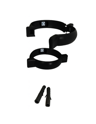 Rørholder til Ø75 MM PVC SORT (2stk)