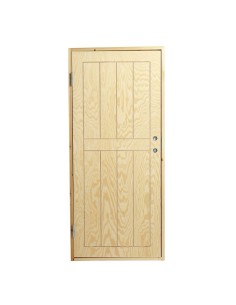 Udhusdør pladedør 90x200cm