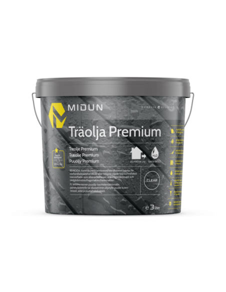 Midun Træolie Premium 3L - Klar