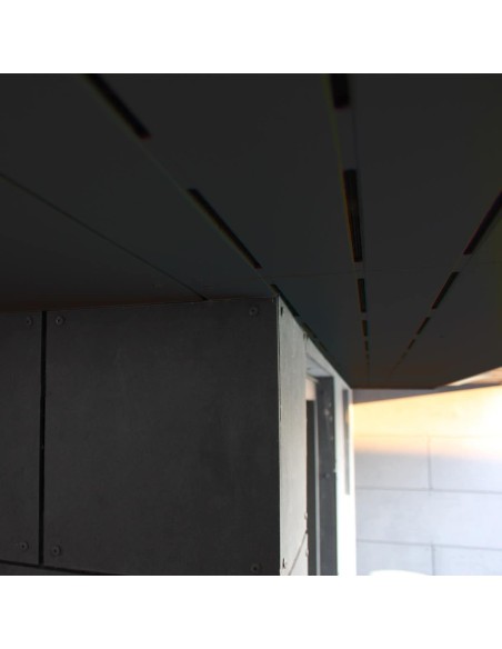 SCG udhængsplade Half-lining M/vent Sort 4x600x1200 mm