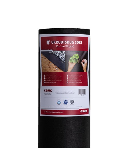 Ukrudtsdug 120g sort 1x25