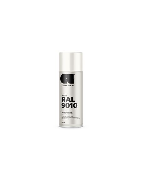 Cosmos spraymaling gloss white ral 9010 - 0,4lt