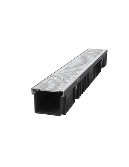 Afvandingsrende 10,5x13x100cm med klikfunktion