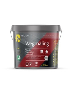 Midun vægmaling hvid glans 7