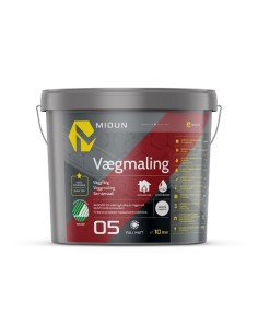 Midun vægmaling hvid glans 5 helmat