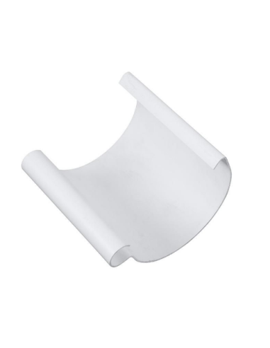 Samlestykke 100 mm PVC HVID