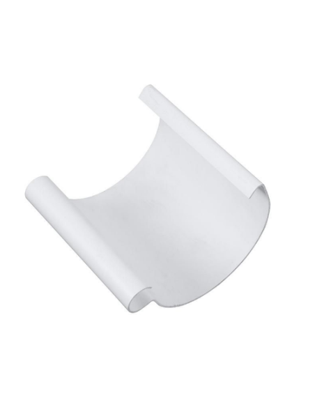 Samlestykke 100 mm PVC HVID