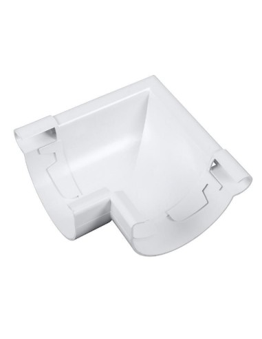 Udvendigt hjørne 100 mm PVC HVID