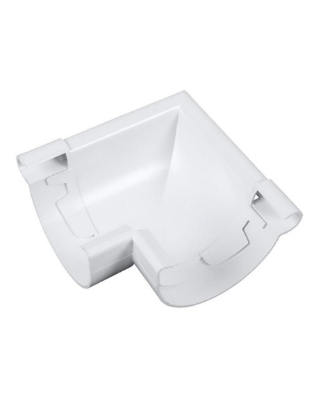 Udvendigt hjørne 100 mm PVC HVID