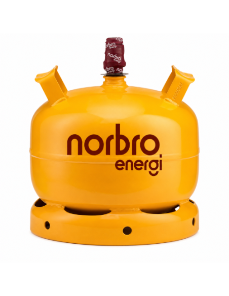 Norbro gas stål 5kg  (Ny flaske + gas) - kun afhentning