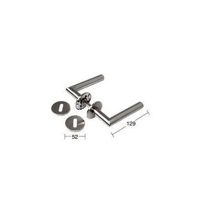 Habo dørgreb 19mm rustfri skarp kant