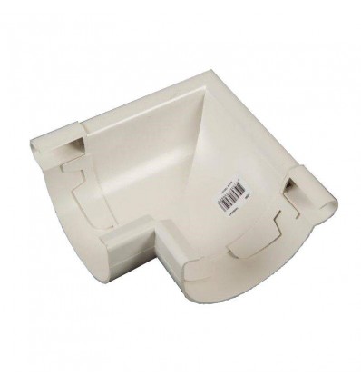Udvendigt hjørne 100 mm PVC HVID