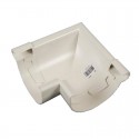 Udvendigt hjørne 100 mm PVC HVID