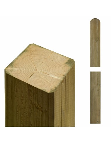 Multistolpe krydsskåret - 9×9×268 cm -...