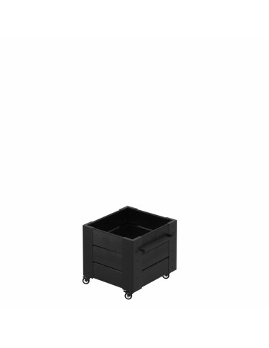 Cubic blomsterkasse m/hjul - 46×50×45 cm