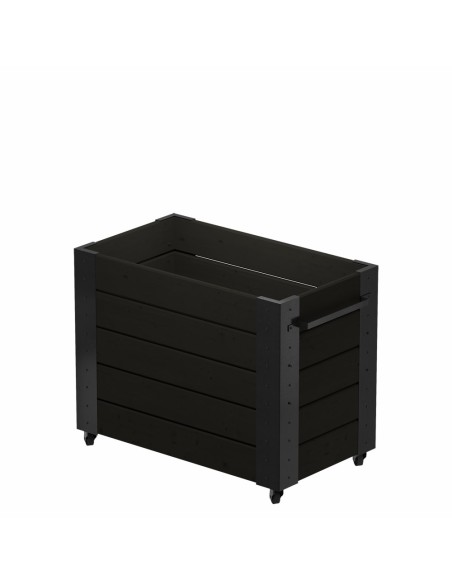 Cubic blomsterkasse m/hjul - 87×50×70 cm