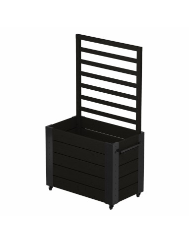 Cubic blomsterkasse m/espalier og hjul -...