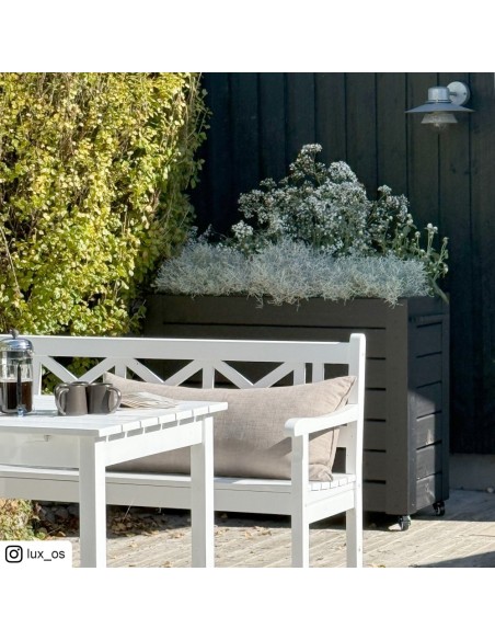 Cubic blomsterkasse m/hjul - 120×50×95 cm